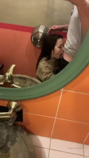 Ellie Leen Sucks And Fucks In A Public Stall
