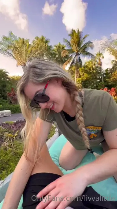 Livvalittle Gets Taken On A Lounge Chair - ePornLeak
