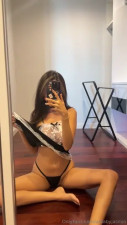 Urbabyjasmin Sits And Exposes Black Panties