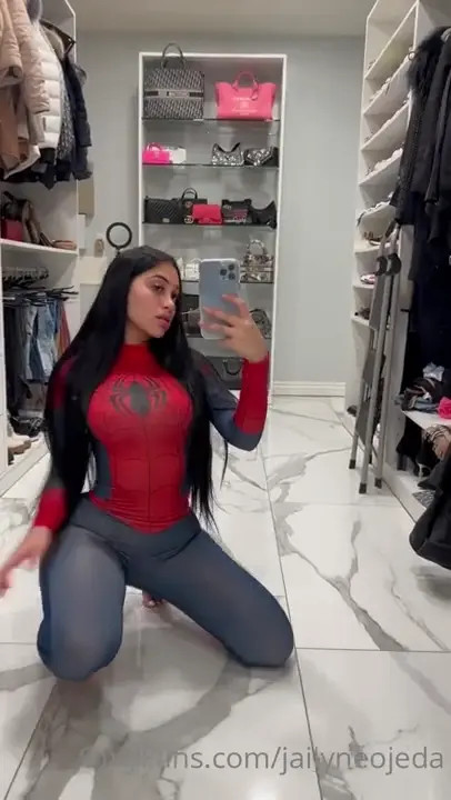 Jailyne Ojeda Puts On Spiderman Costume - ePornLeak