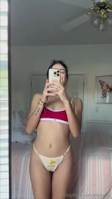 Allybean Takes Her Undies Off