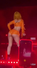 Ice Spice Twerking In Sexy Orange Outfit