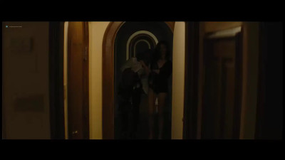 Margaret Qualley In Her Black Lingerie