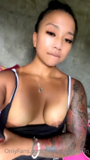 Fitbadbitchasian Flashes Her Huge Tits
