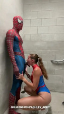 BF & Ashley Aoky Have Sex In Their Spidey Suits
