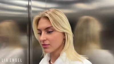 Stranger Screws Lia Engel In The Elevator