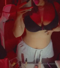Chaotic_Midnight Feels Up Her Busty Body