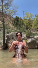 Carlaaaish Gets Wet In The Lake