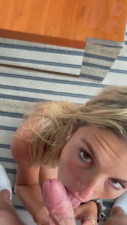 Ambie Bambi Gets Facial After Blowjob