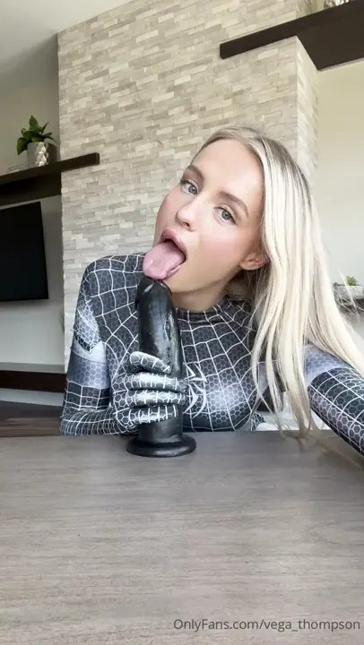 Vega Thompson Sits On A Black Dildo - ePornLeak
