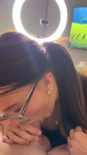 Ashleyscott Blows And Strokes A Dick
