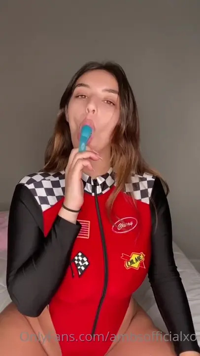 AmbsOfficialXO Masturbates In Her Racer Outfit - ePornLeak