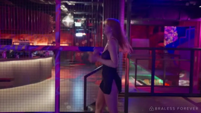Lana Lane Exposes Tits In Public