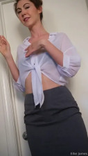 Ellie James's Pussy & Tits Masturbation