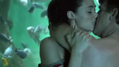 Emmy Rossum Gets Rammed Outside The Aquarium