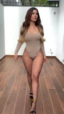Adriana Olivarez Walks To Show Her Curves