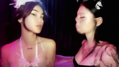 Caandy And BFF In A Lesbian Tease