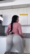 Luciana90luna Twerks In The Kitchen