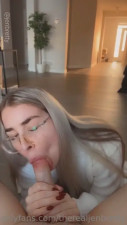 Jen Brett’s Intense Blowjob Session