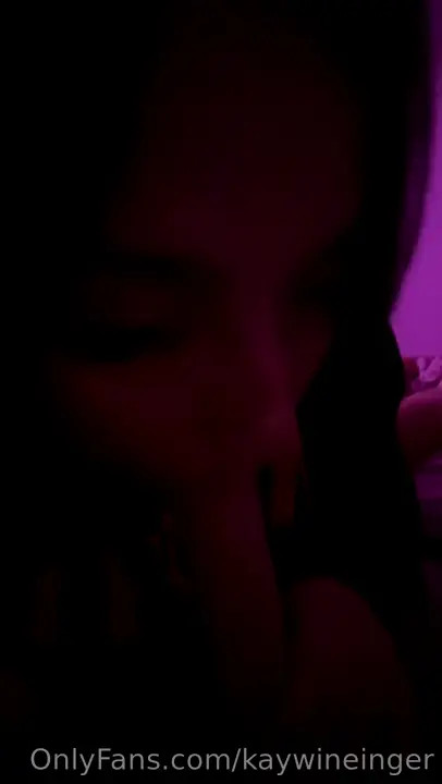 Kaywineinger Blows A Dildo In The Dark - ePornLeak