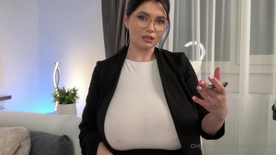BustyEma_Official Strokes Dildo With Tits