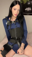 Ady_Dark Rides A Dildo In A Cop Outfit