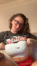Karlyetaylor' Nips Poke Through Her Bra