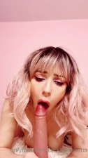 Savvy Star Sucks And Strokes Her Dildo