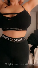 Cristinafoxvip Bounces Her Tits In Sportswear