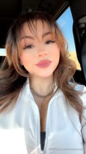 Solyluna24 Shows Cleavage On A Car Ride