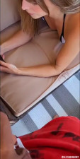 Ava Archer Rides A Cock On The Balcony