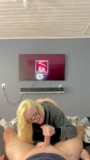 Nerdy NinfoBad Enjoys A Hard Cock On The Bed