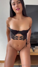 Anna Arango's Lingerie Tease