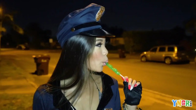 Naughty Cop Vina Sky Gets A Treat From A Cock